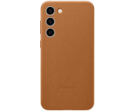 Samsung Leather Case do Galaxy S23+ brązowy - 1109983 - zdjęcie 1